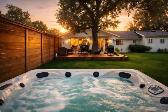 Modern 4BR Retreat w/ Hot Tub & Huge Backyard